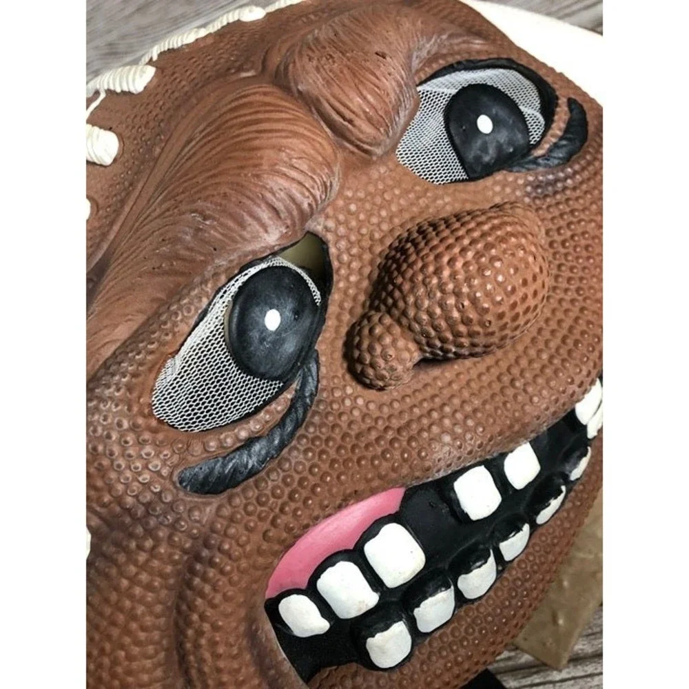 Vintage Madballs Halloween Mask Football Full Head Rubber Latex Mask